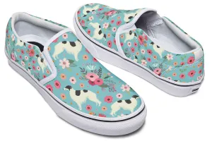 Borzoi Flower Slip-On Shoes
