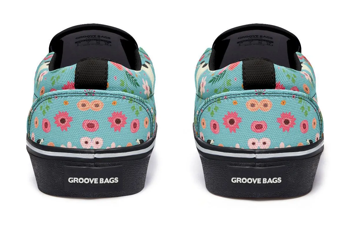 Borzoi Flower Slip-On Shoes