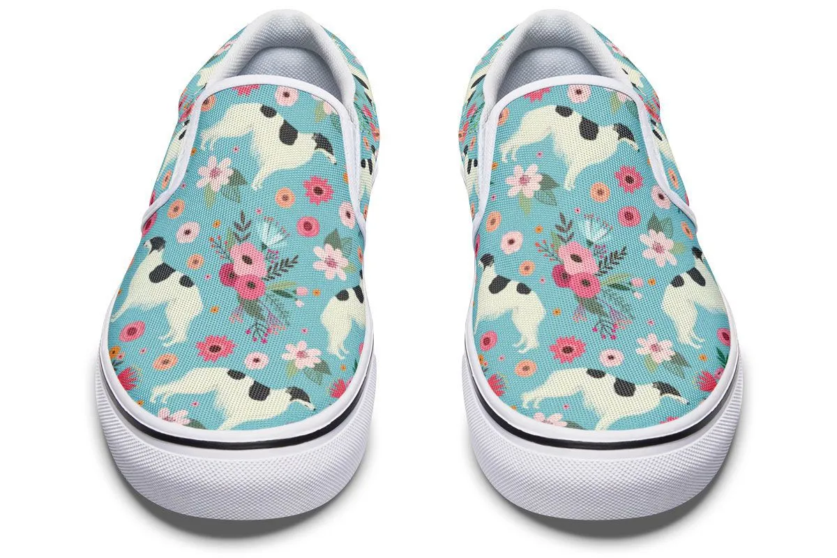 Borzoi Flower Slip-On Shoes
