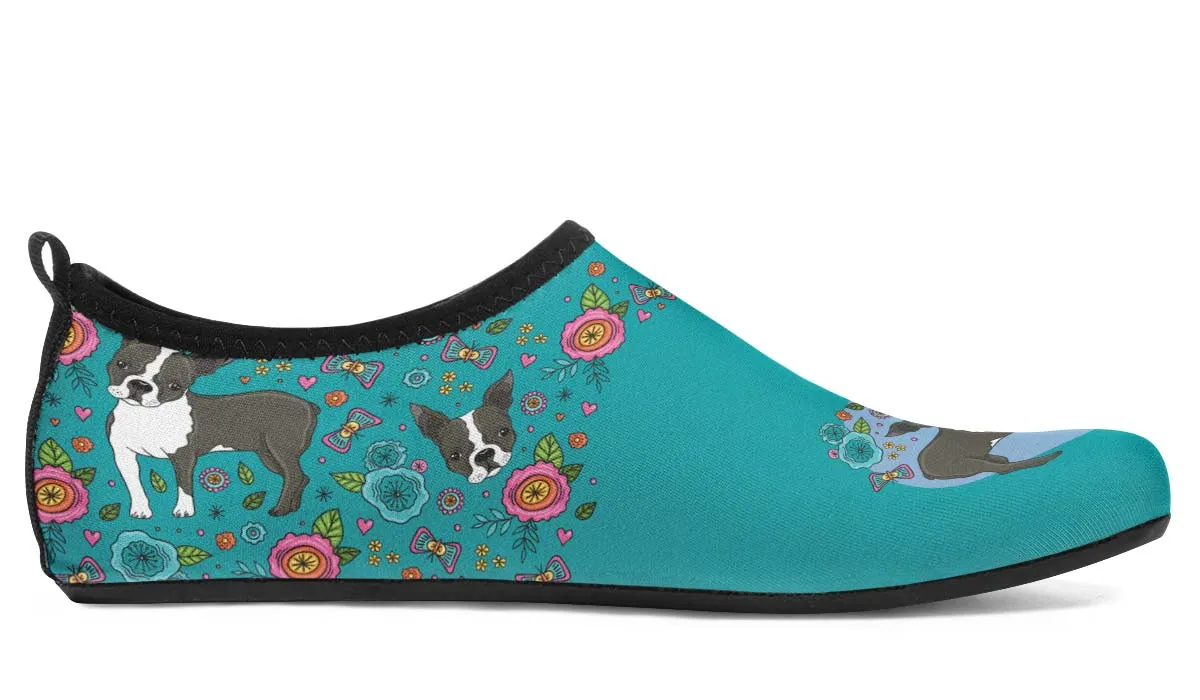 Boston Cutie Pie Aqua Barefoot Shoes