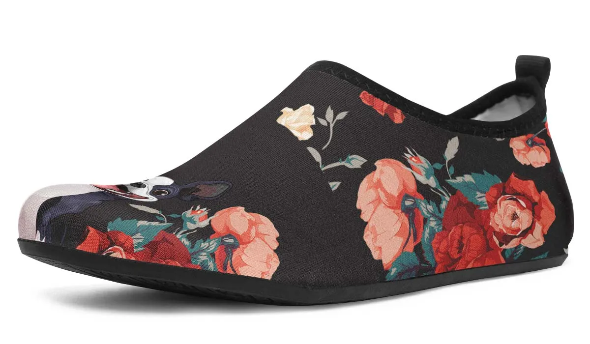 Boston Terrier Trick Aqua Barefoot Shoes