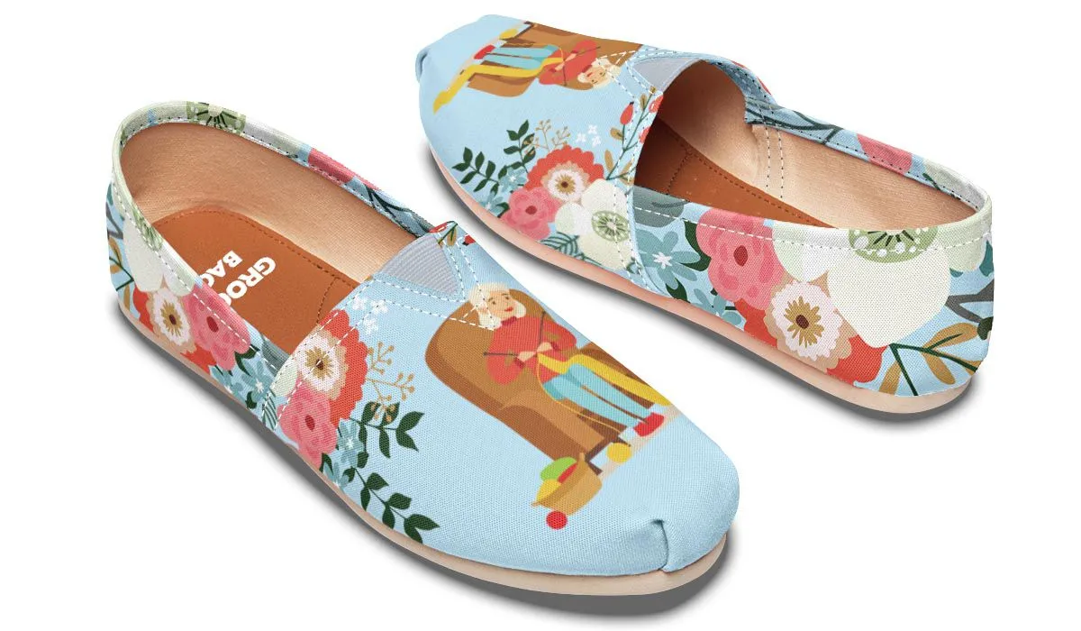Botanical Knitting Casual Shoe