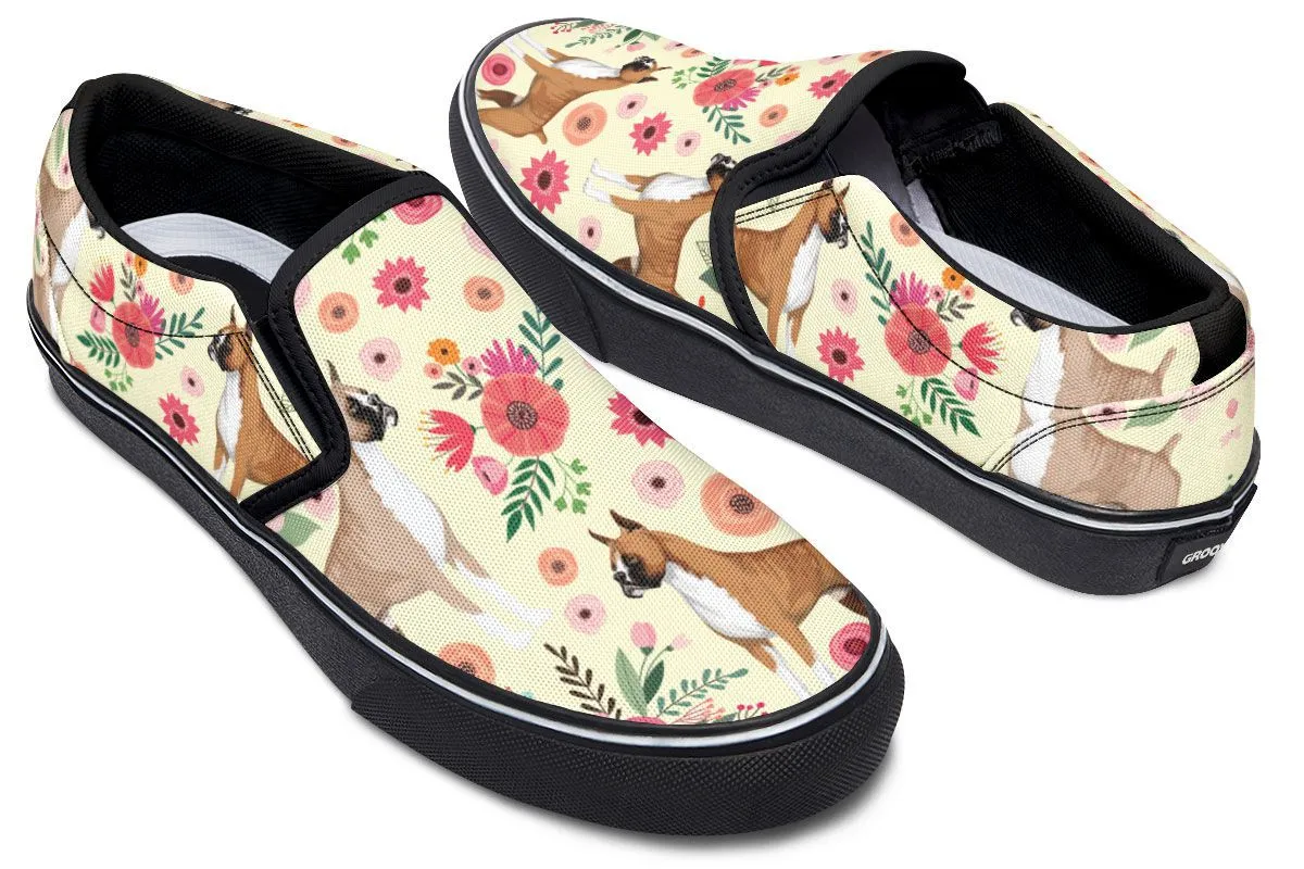 Boxer Floral Slip-On Shoes