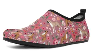 Boxer Flower Aqua Barefoot Shoes