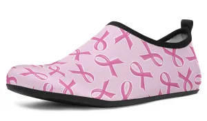 Breast Cancer Awareness Aqua Barefoot Shoes