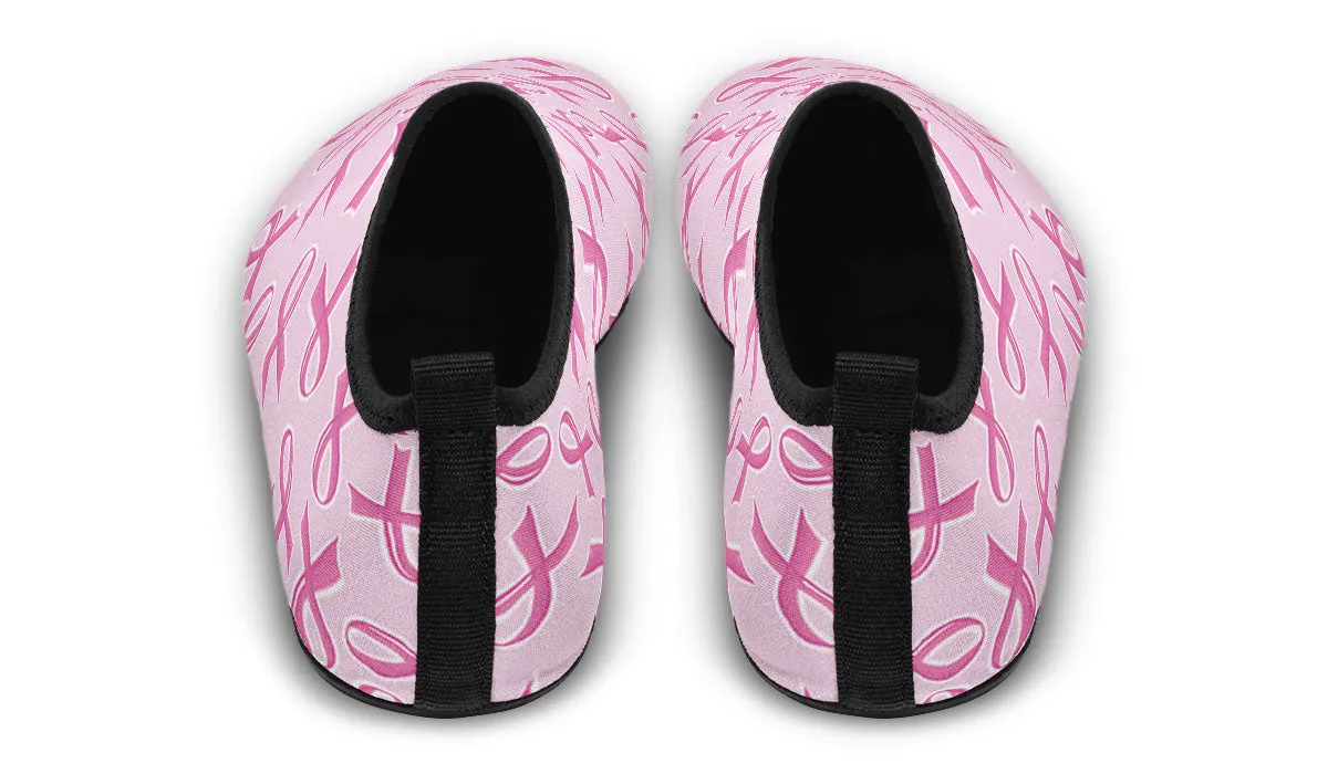 Breast Cancer Awareness Aqua Barefoot Shoes