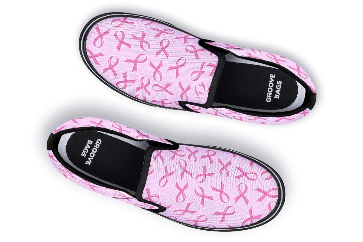 Breast Cancer Awareness Slip-On Shoes