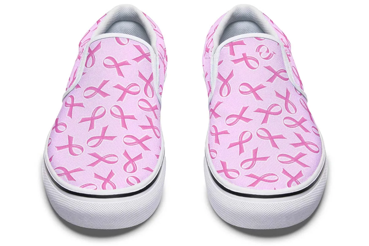 Breast Cancer Awareness Slip-On Shoes