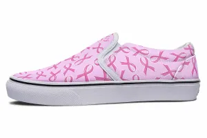 Breast Cancer Awareness Slip-On Shoes