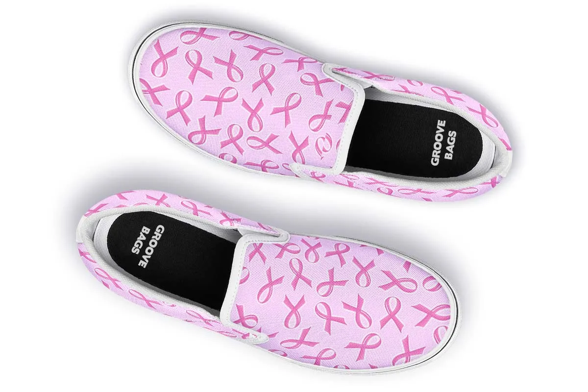Breast Cancer Awareness Slip-On Shoes