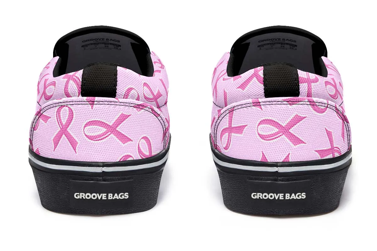 Breast Cancer Awareness Slip-On Shoes