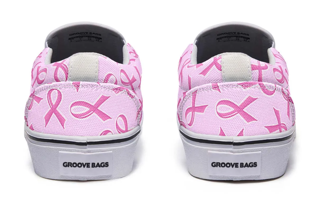 Breast Cancer Awareness Slip-On Shoes