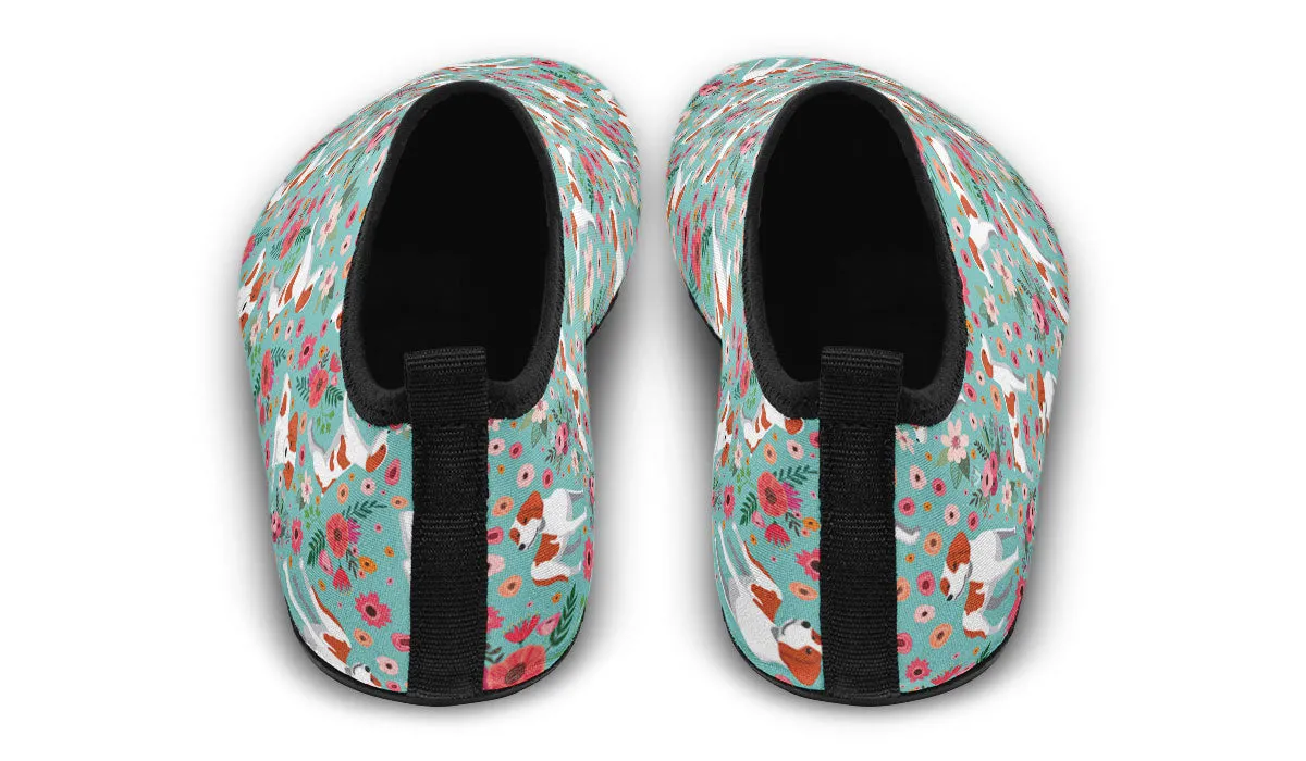 Brittany Flower Aqua Barefoot Shoes