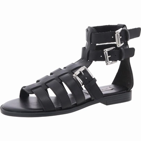 Bruno Womens Adjustable Faux Leather Ankle Strap