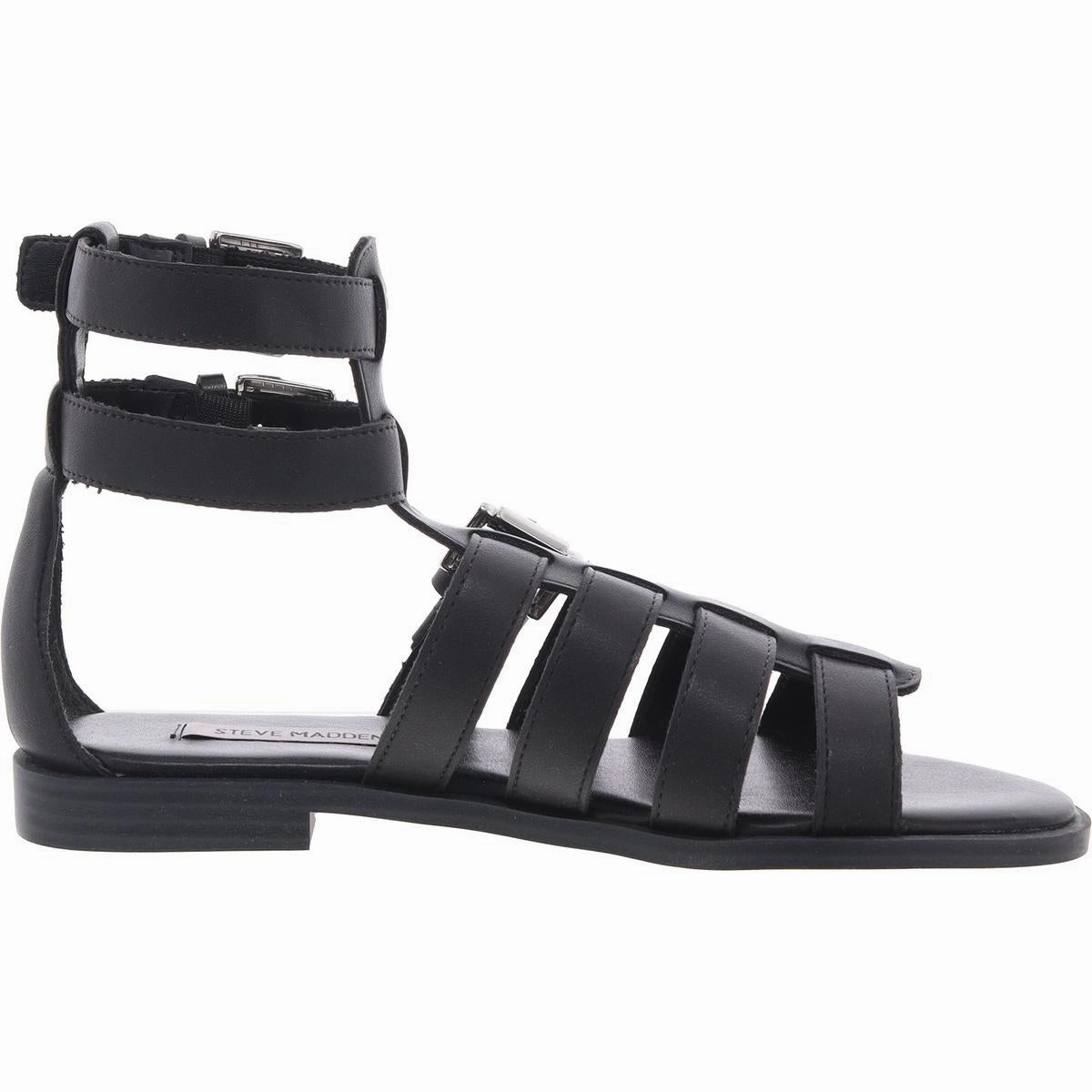 Bruno Womens Adjustable Faux Leather Ankle Strap