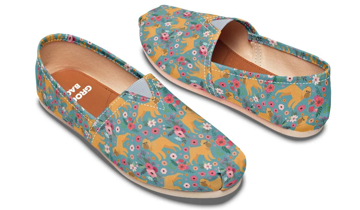 Brussels Griffon Flower Casual Shoes
