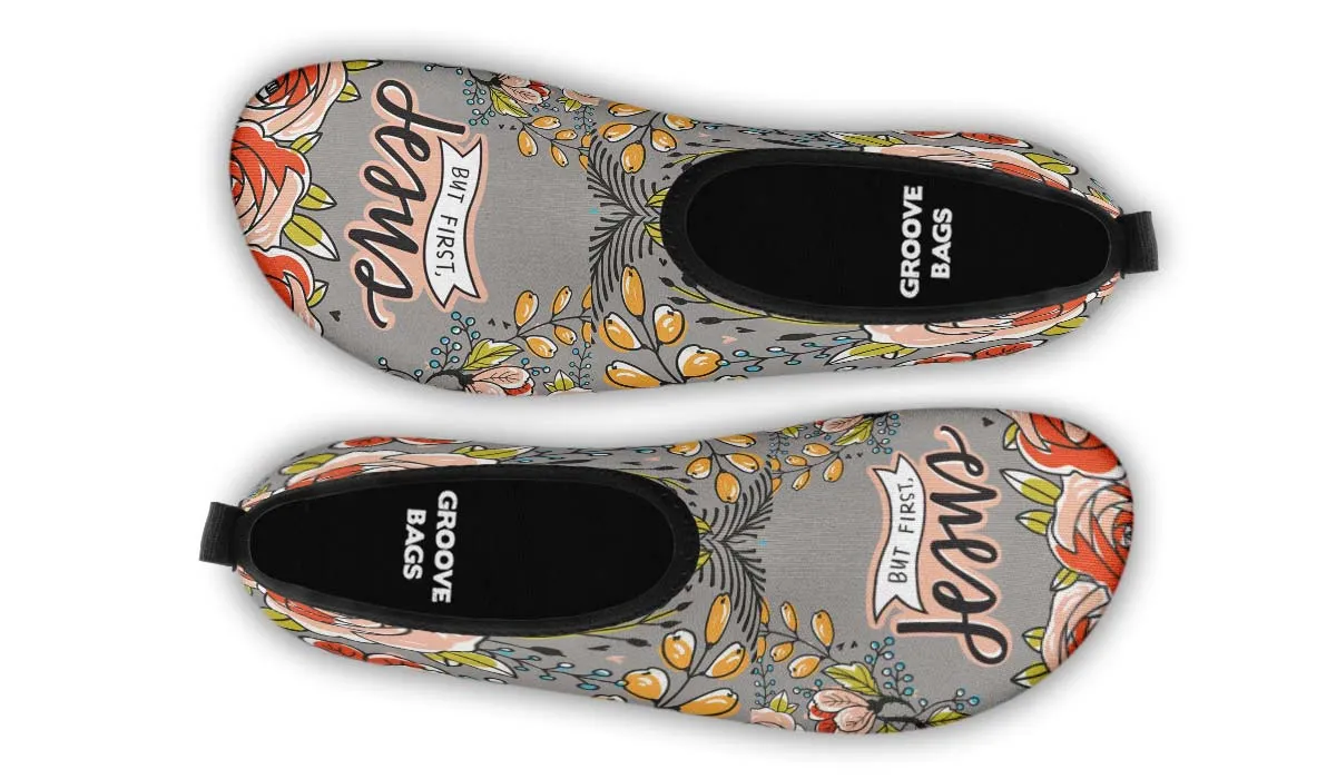 But First Jesus Aqua Barefoot Shoes