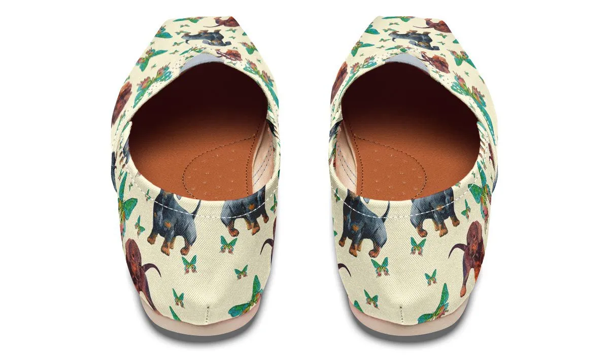Butterfly Dachshund Casual Shoes