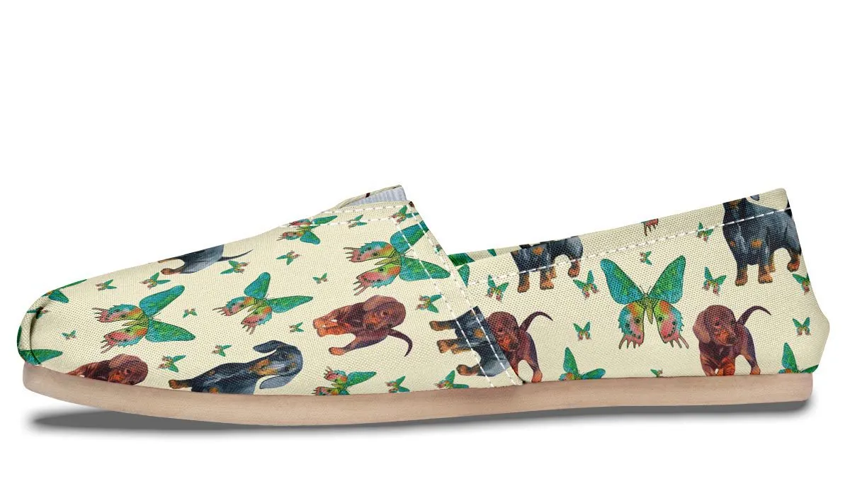 Butterfly Dachshund Casual Shoes