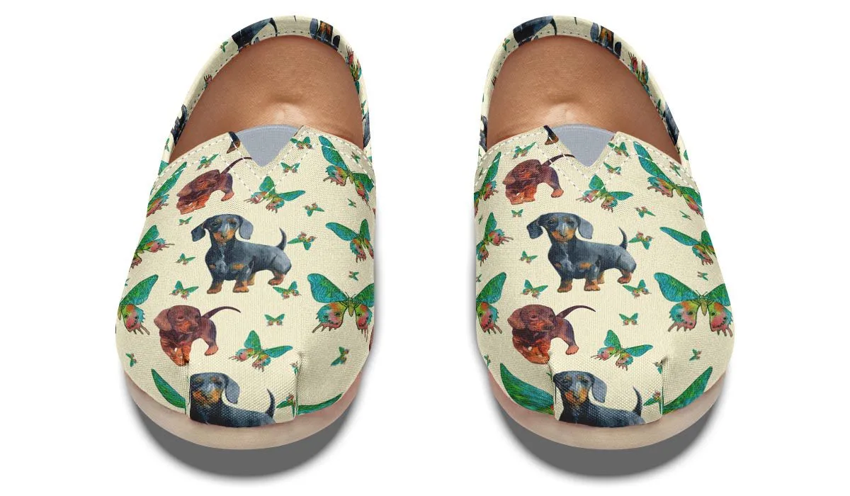 Butterfly Dachshund Casual Shoes