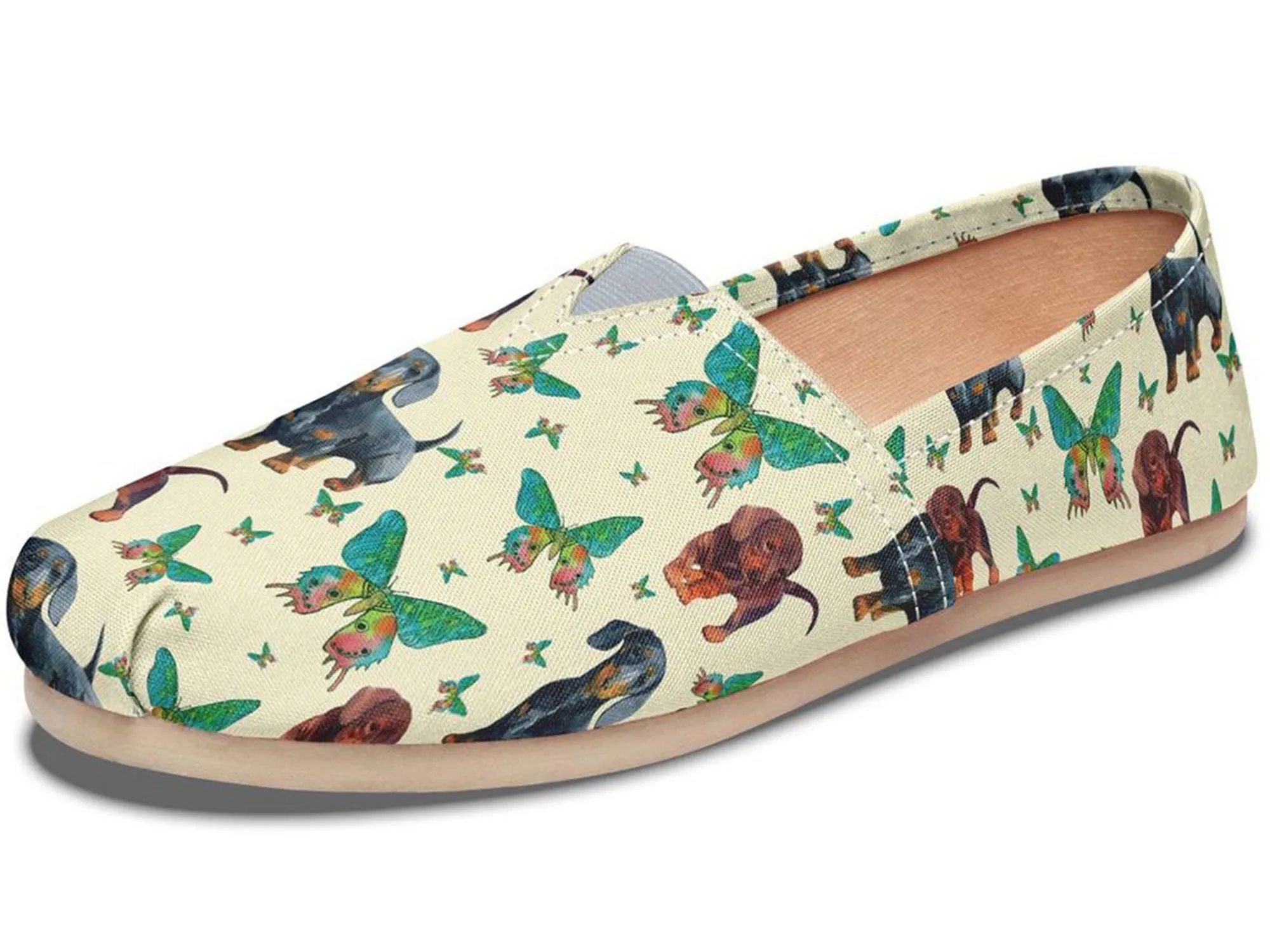 Butterfly Dachshund Casual Shoes
