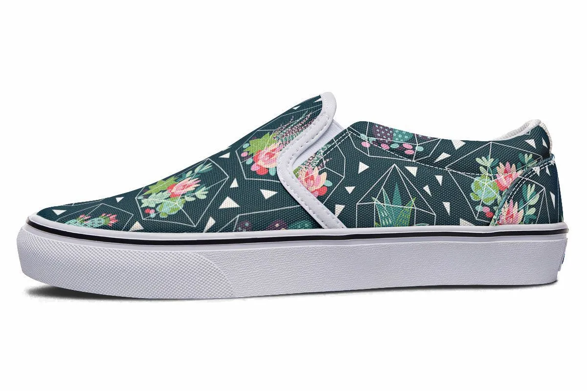 Cactus Terrarium Slip-On Shoes