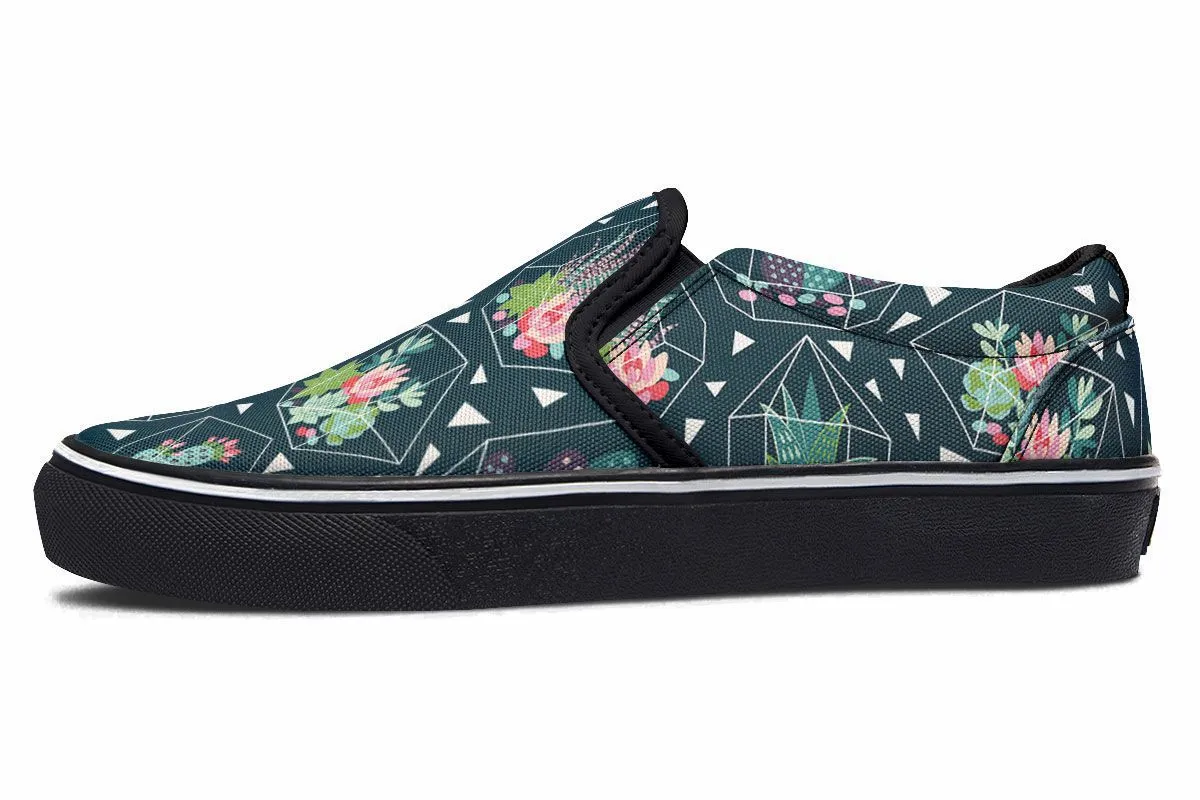 Cactus Terrarium Slip-On Shoes