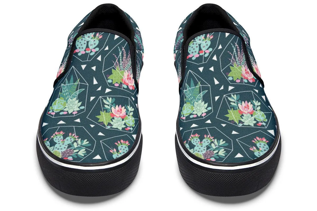 Cactus Terrarium Slip-On Shoes