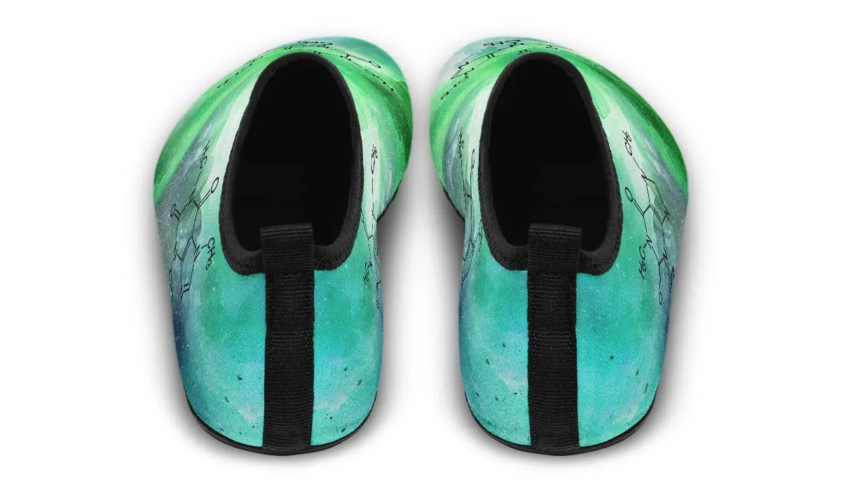 Caffeine Molecule Aqua Barefoot Shoes