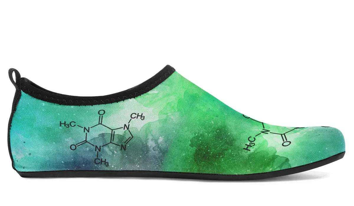 Caffeine Molecule Aqua Barefoot Shoes