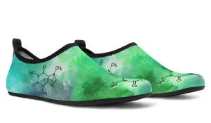Caffeine Molecule Aqua Barefoot Shoes