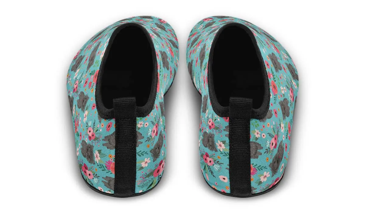 Cairn Terrier Flower Aqua Barefoot Shoes