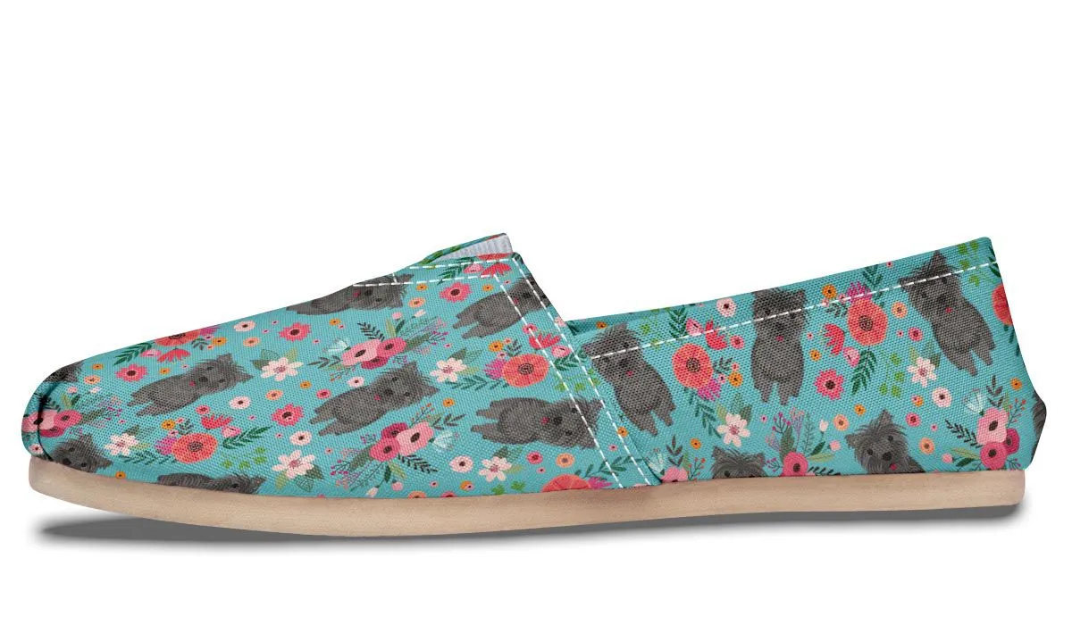 Cairn Terrier Flower Casual Shoes