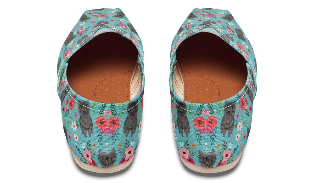 Cairn Terrier Flower Casual Shoes