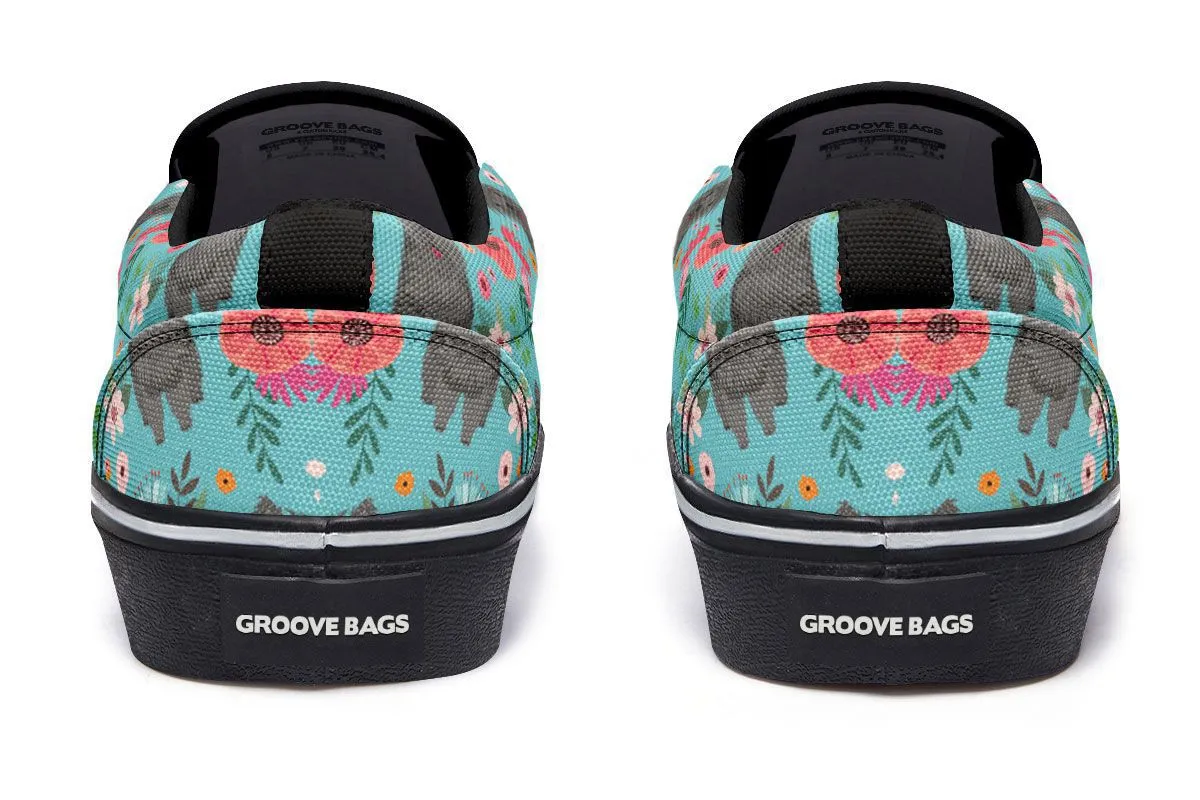 Cairn Terrier Flower Slip-On Shoes
