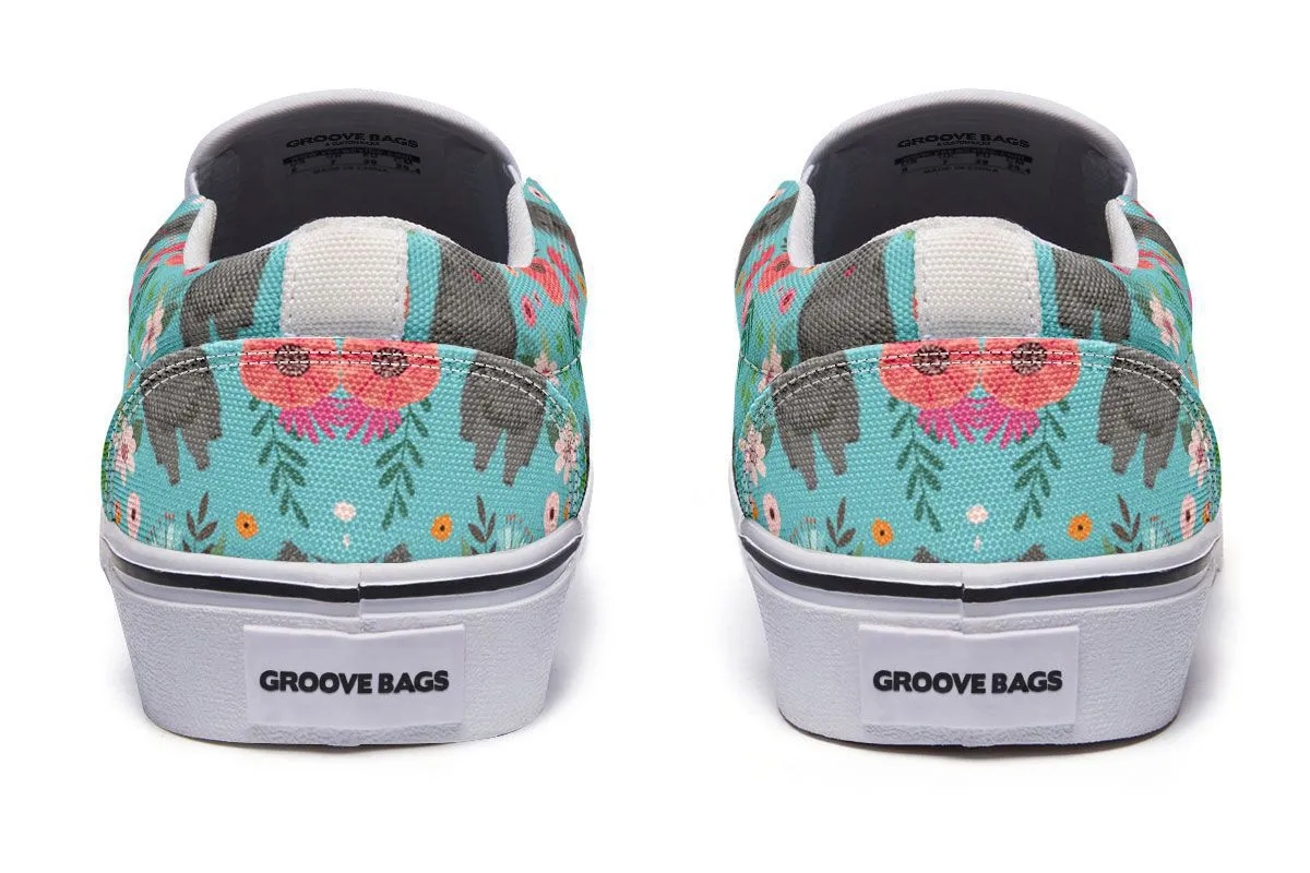 Cairn Terrier Flower Slip-On Shoes