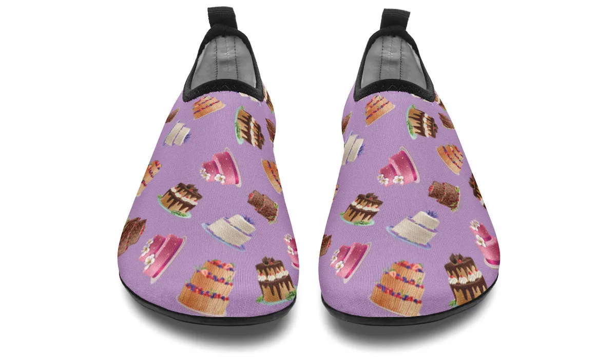 Cake Decorator Purple Aqua Barefoot Shoes