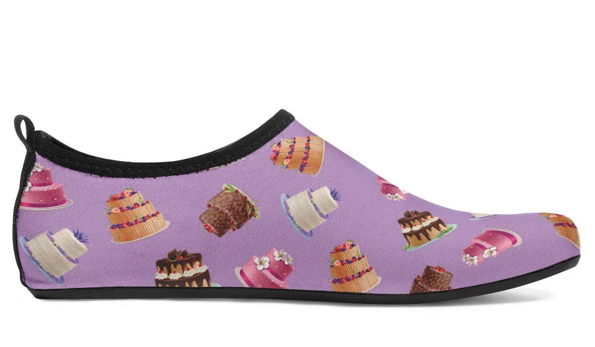 Cake Decorator Purple Aqua Barefoot Shoes