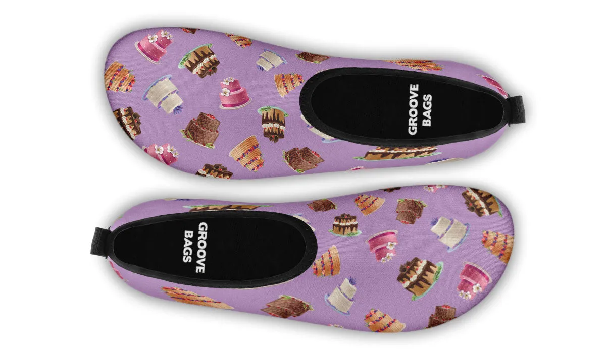 Cake Decorator Purple Aqua Barefoot Shoes