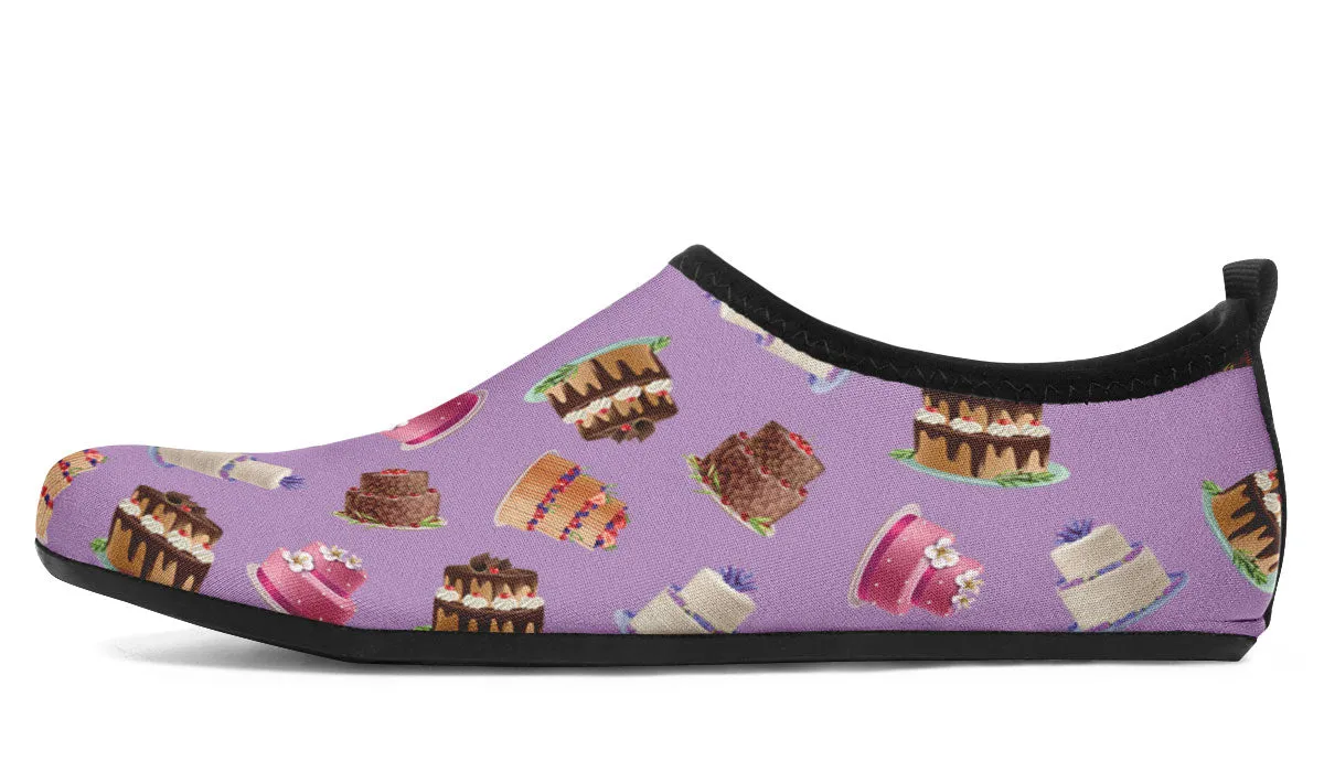 Cake Decorator Purple Aqua Barefoot Shoes