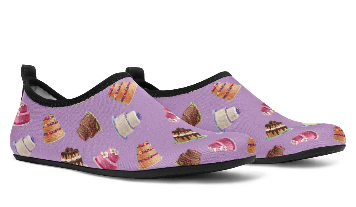 Cake Decorator Purple Aqua Barefoot Shoes