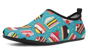 Cake Slice Blue Aqua Barefoot Shoes