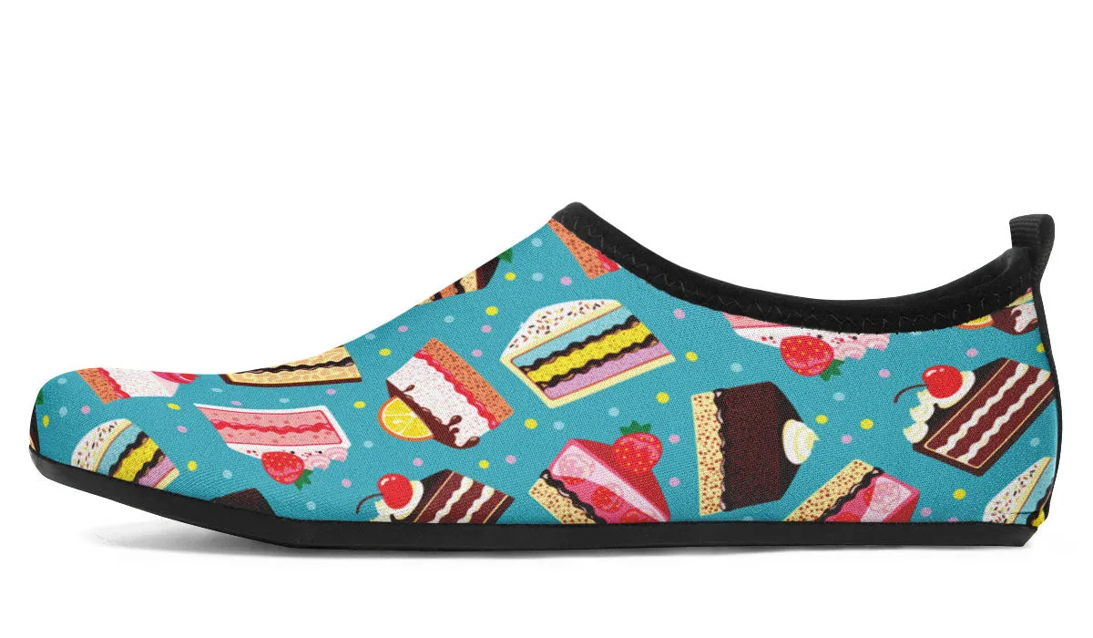 Cake Slice Blue Aqua Barefoot Shoes