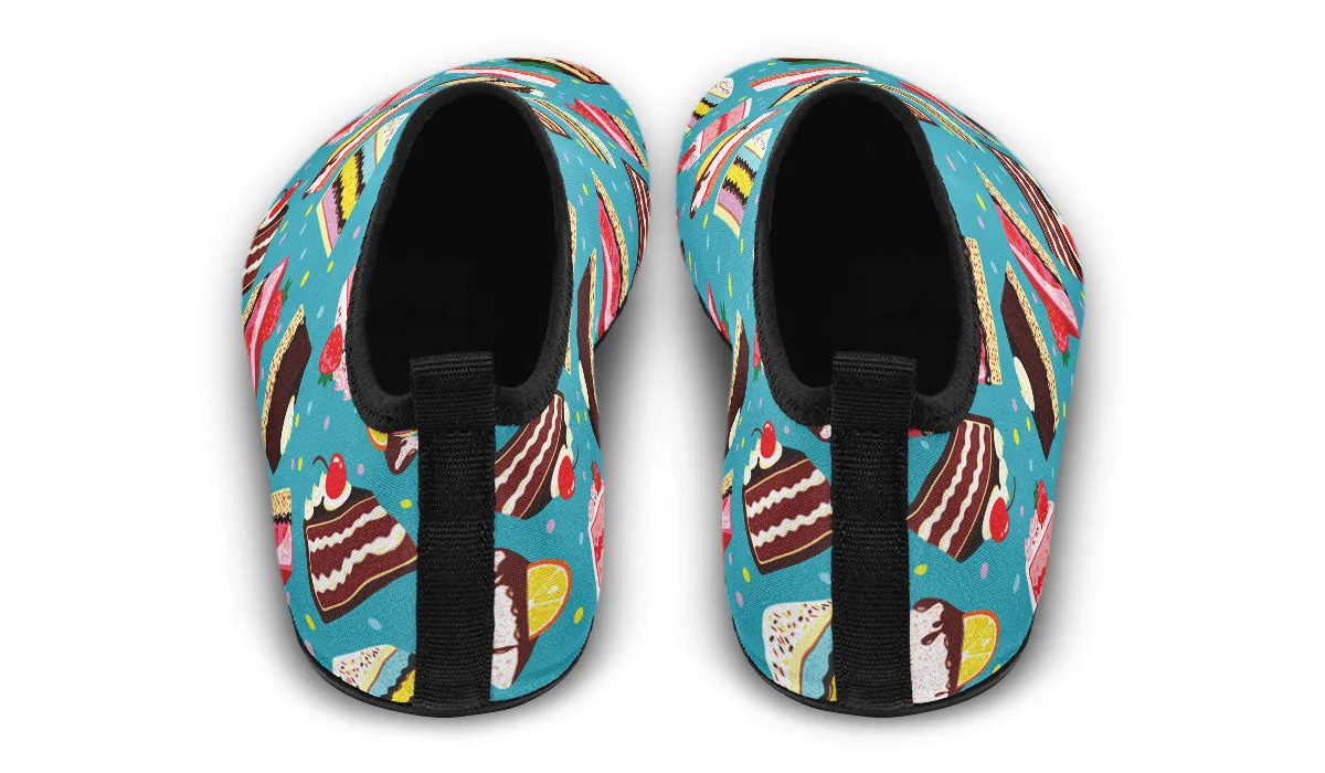 Cake Slice Blue Aqua Barefoot Shoes
