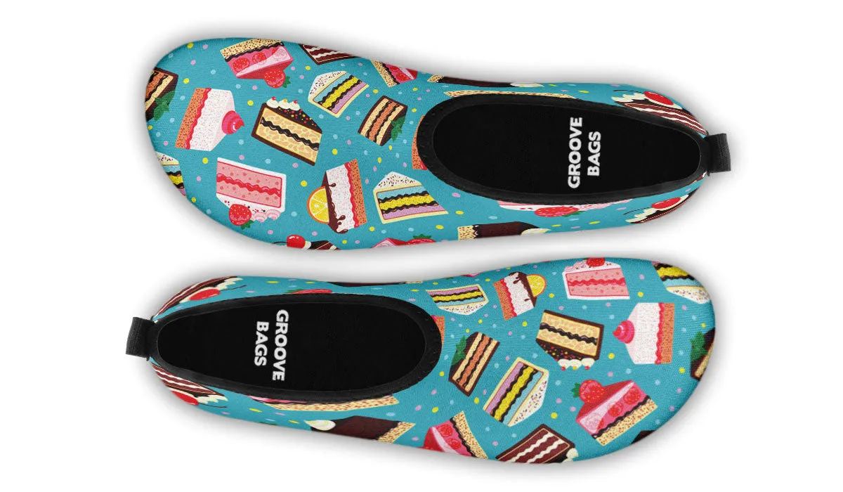 Cake Slice Blue Aqua Barefoot Shoes