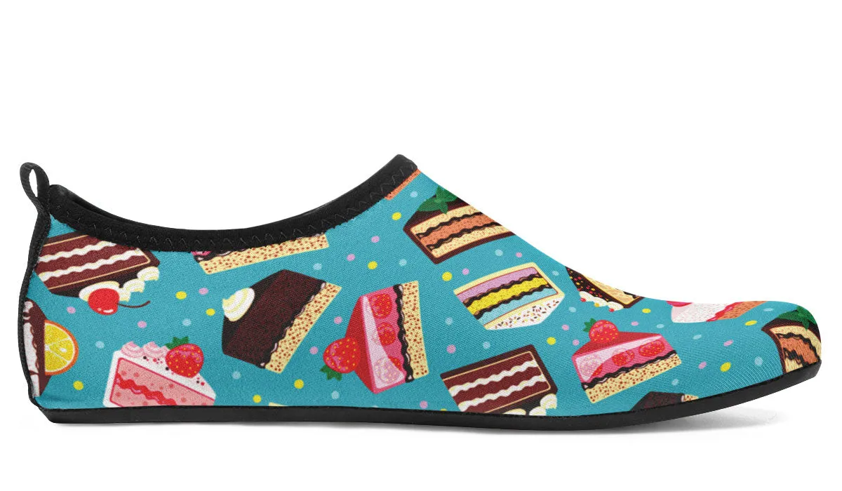Cake Slice Blue Aqua Barefoot Shoes