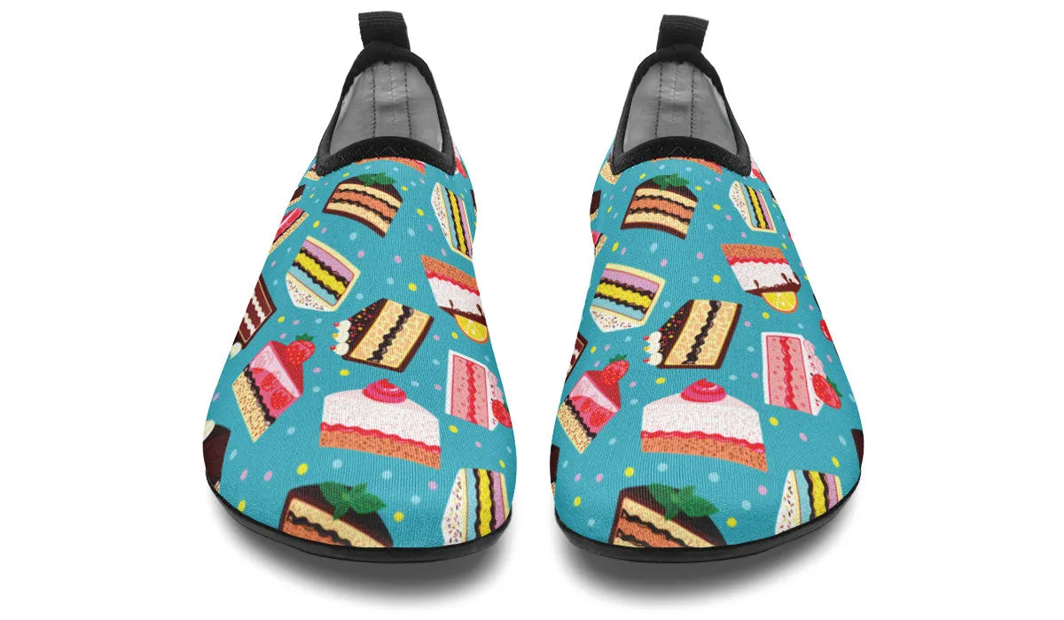 Cake Slice Blue Aqua Barefoot Shoes