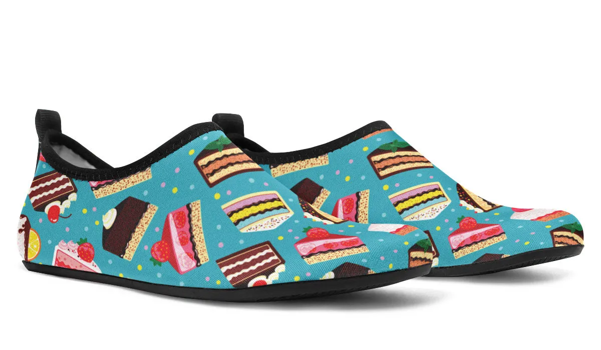 Cake Slice Blue Aqua Barefoot Shoes