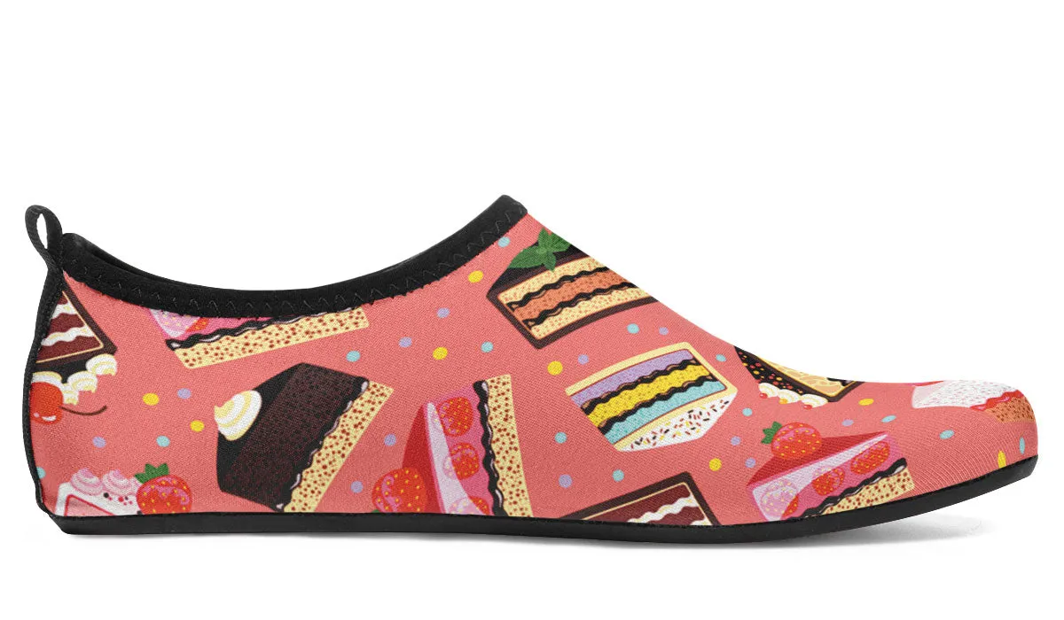 Cake Slice Pink Aqua Barefoot Shoes