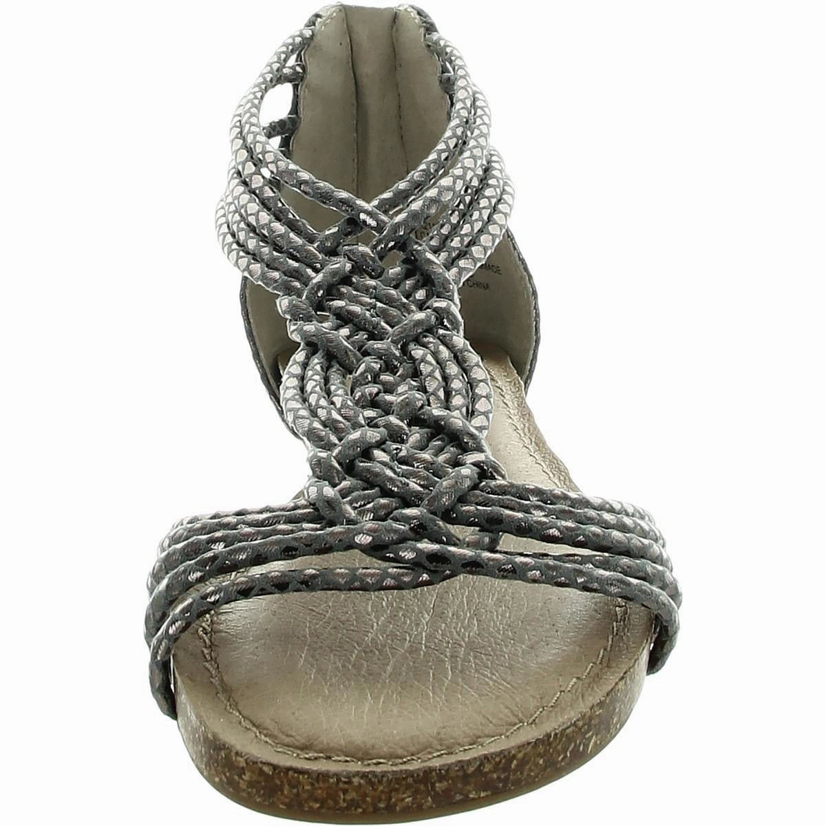 Cali 5 Womens Woven Metallic Strappy Sandals